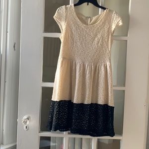 Two tone lace dress, size medium